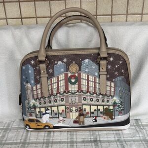 Giani Bernini Festive Cityscape Satchel